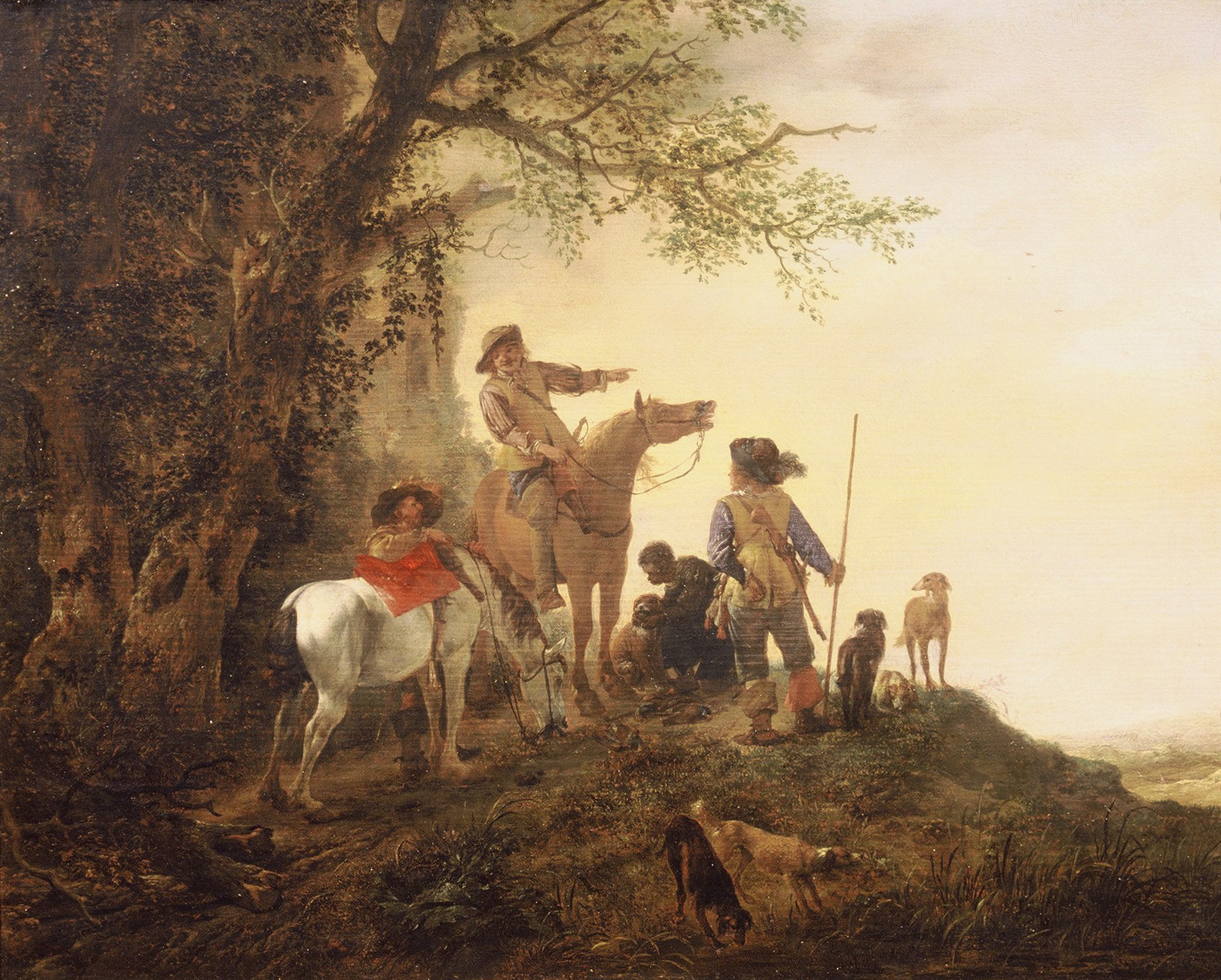Philips Wouwerman, Rustende jagers