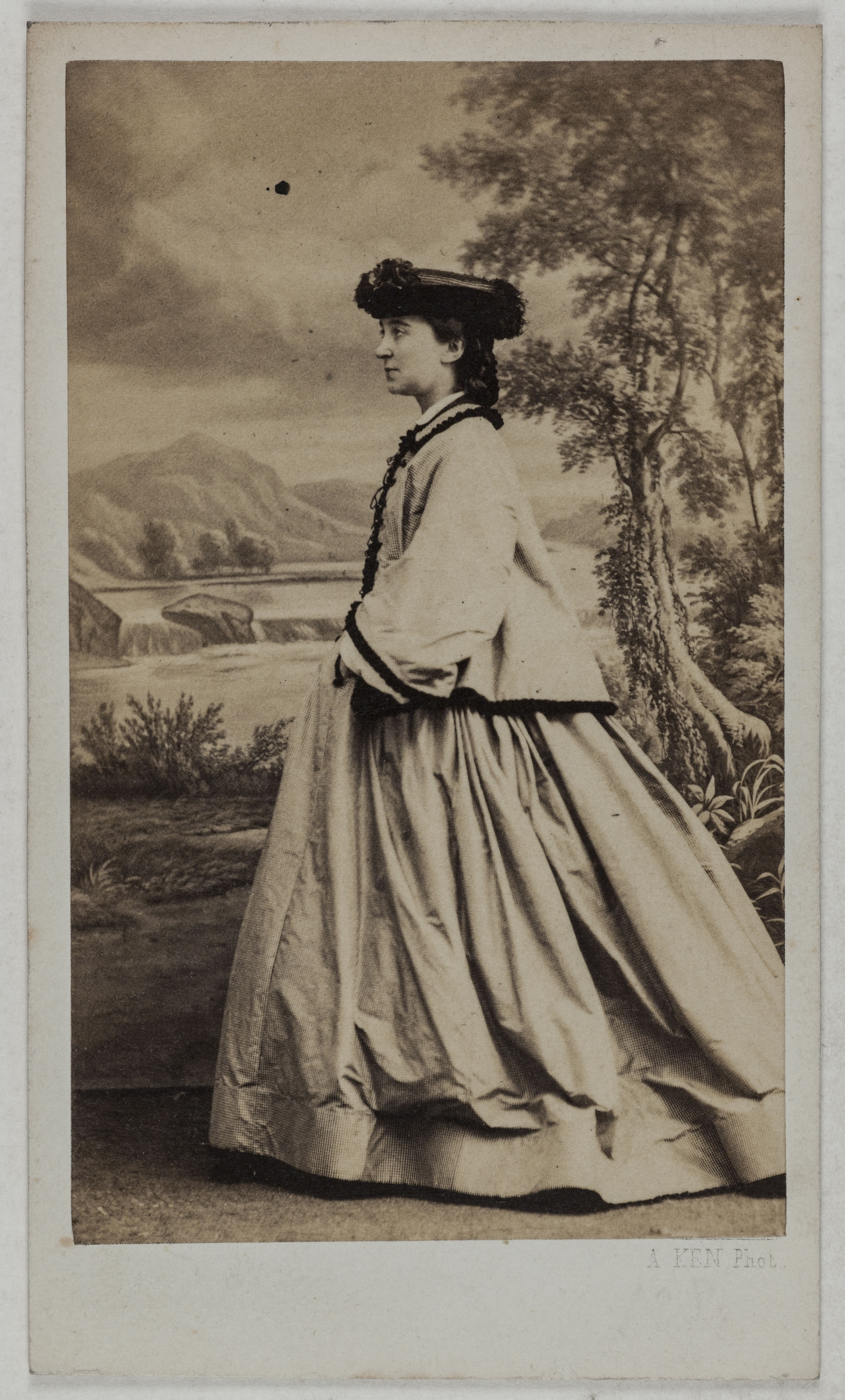 Alexandre Ken, Portrait de Doche Eugénie, (née Marie-Charlotte-Eugénie de Plunkett, dite), (1821-1900), (actrice)