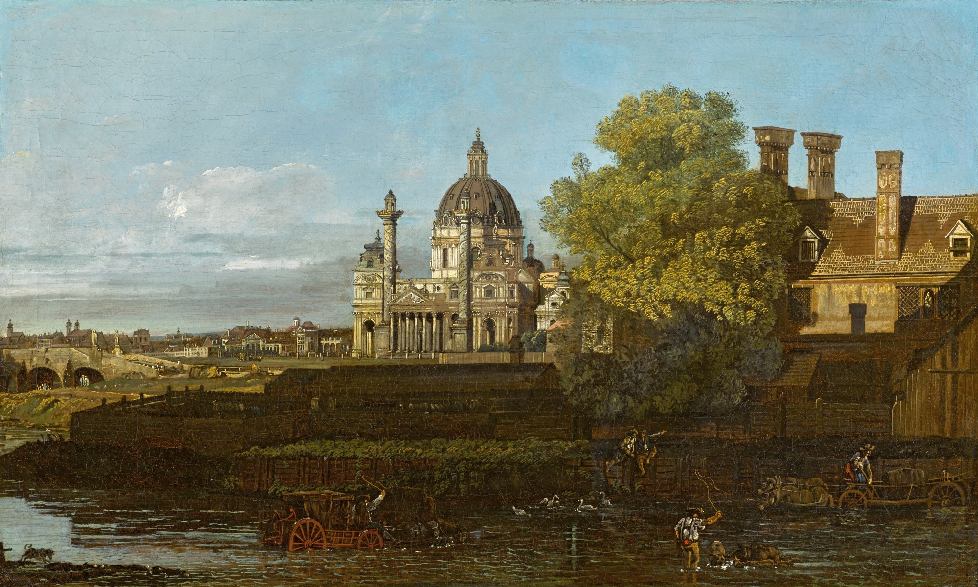 Bernardo Bellotto, View of Vienna with St. Charles's Church