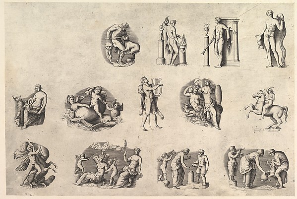 Anonymous, Italian, 16th century, Subjects after Antique Cameos and Gems, from "Speculum Romanae Magnificentiae"