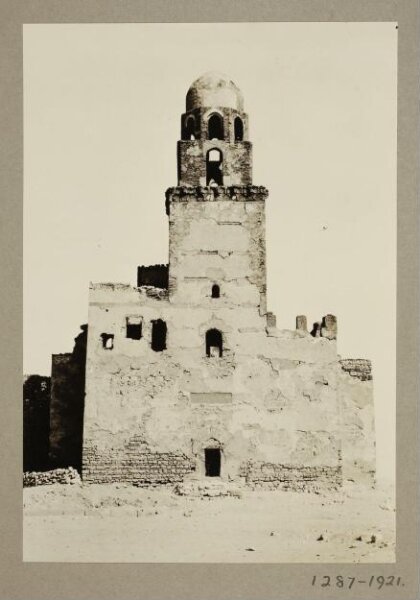 K.A.C. Creswell, Minaret and northwest façade of the mosque of al-Juyushi, Cairo