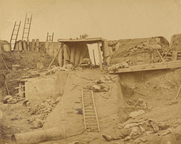 Felice Beato, Interior of the Angle of North Fort, August 21, 1860
