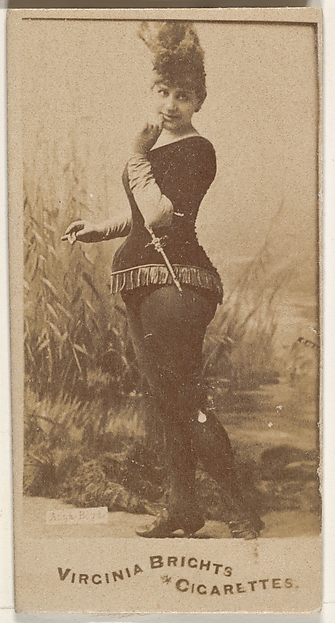 Allen & Ginter, From the Actors and Actresses series (N45, Type 1) for Virginia Brights Cigarettes