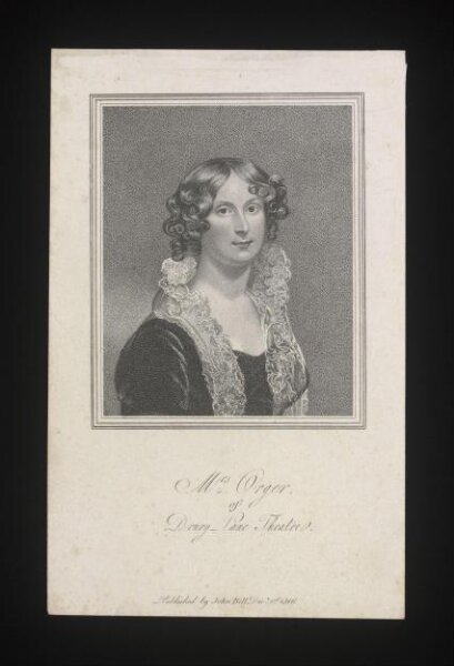 unknown, Mrs Orger of Drury Lane Theatre