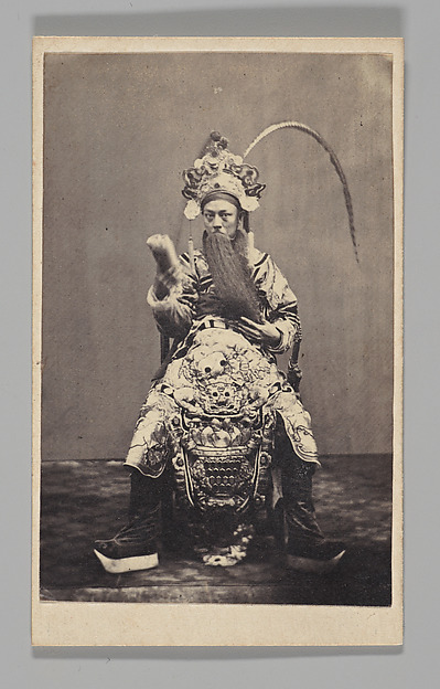 Unknown, [Studio Portrait: Actor in Costume Wearing Long Beard, Japan]