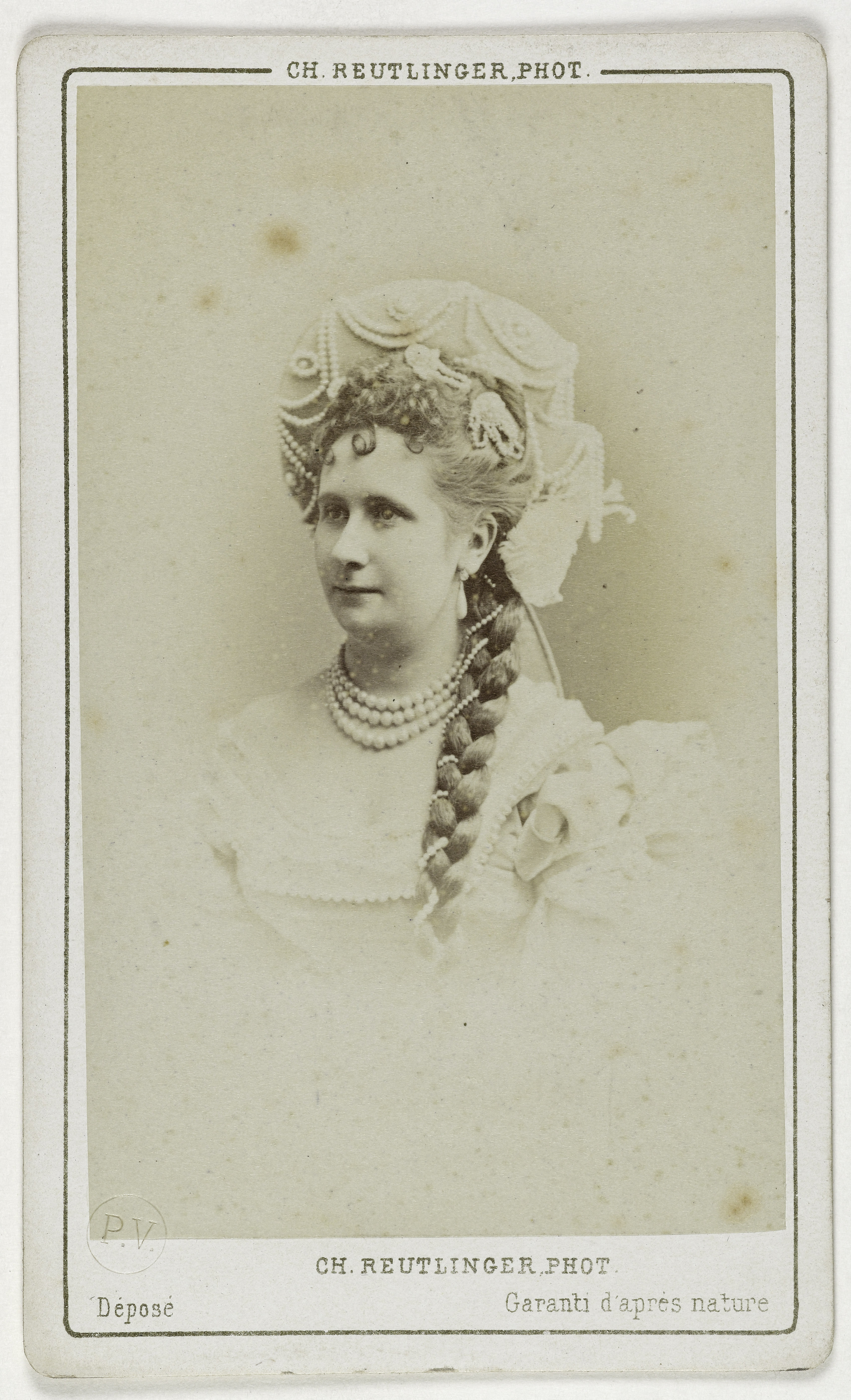 Charles Reutlinger, Portrait d'Adèle Isaac, (1854-1915), (actrice à l'Opéra comique, 1883)