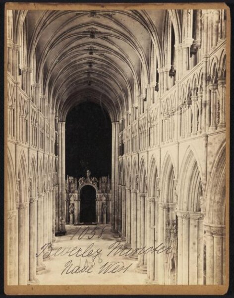 Francis Frith, Beverley Minster.  Nave West