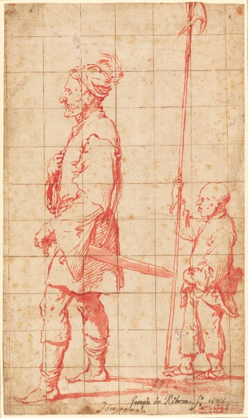 Jusepe de Ribera, A Potentate Accompanied by His Halberd Bearer