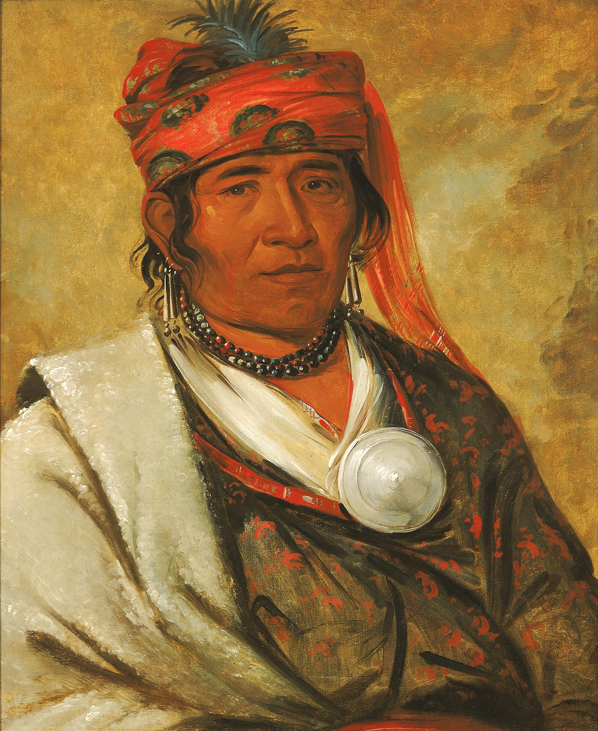 George Catlin, Ye-hów-lo-gee, The Cloud, a Chief