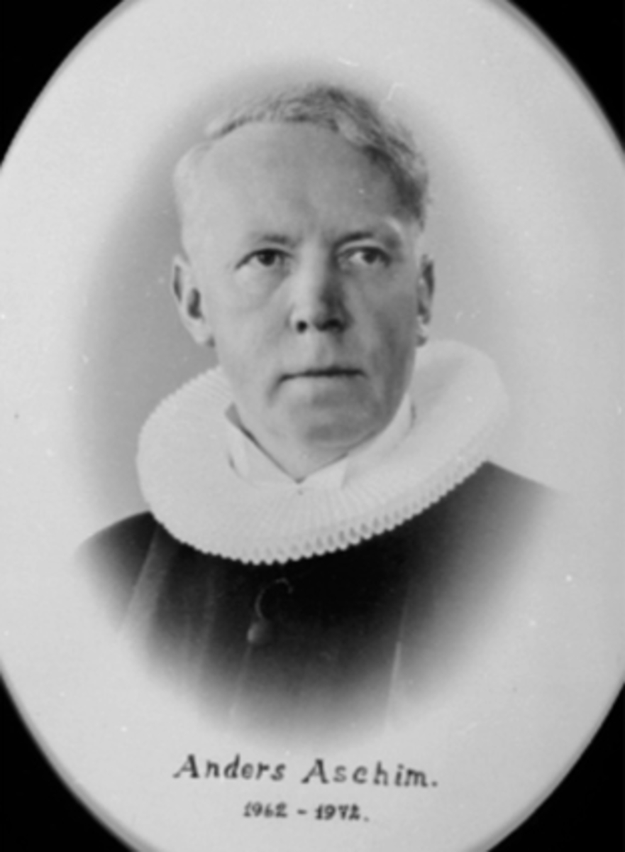 Anno Domkirkeodden, PORTRETT ANDERS ASCHIM, PREST, Prest på Hamar fra 1962 til 1972.