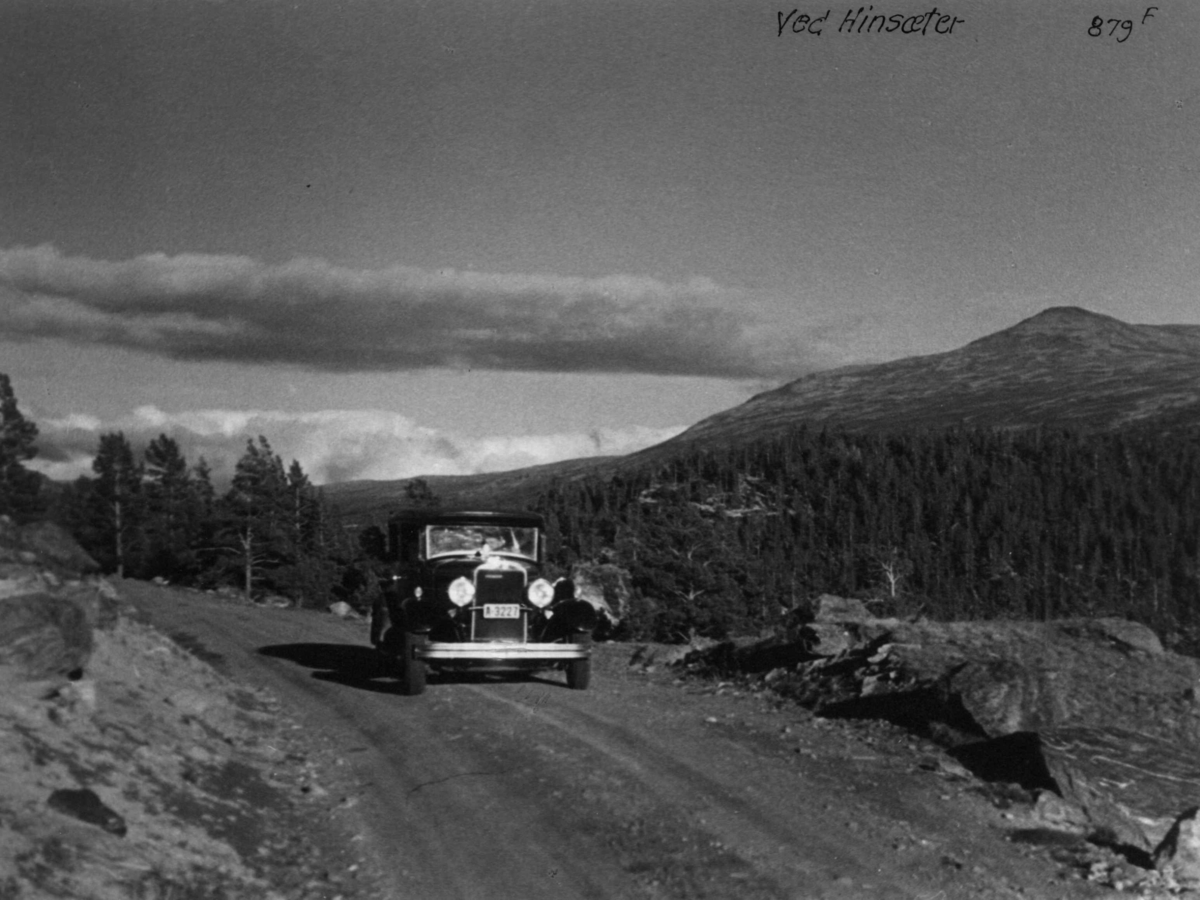 Anders Beer Wilse, Jotunheimen, Hindsæter, Sjodalen, Samferdsel, Bil