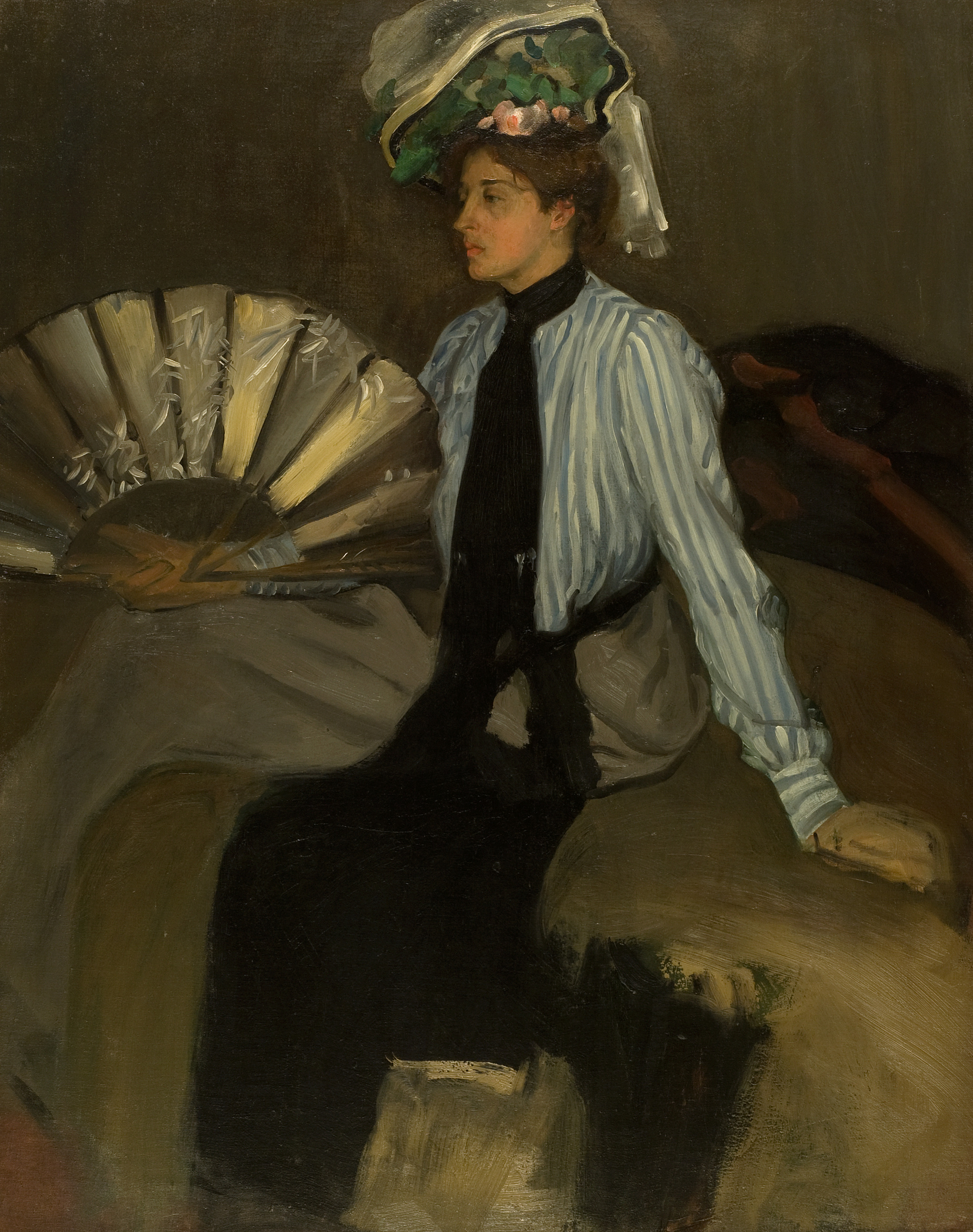 Alfred Henry Maurer, Young Woman with Fan