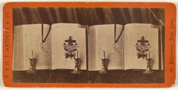 Edward and Henry T. Anthony & Co., Open Bible.
