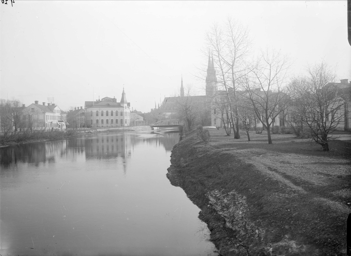 Alfred Dahlgren, Uppsala to the South, from Edda Tang in the Black Brook, Uppsala 1908
