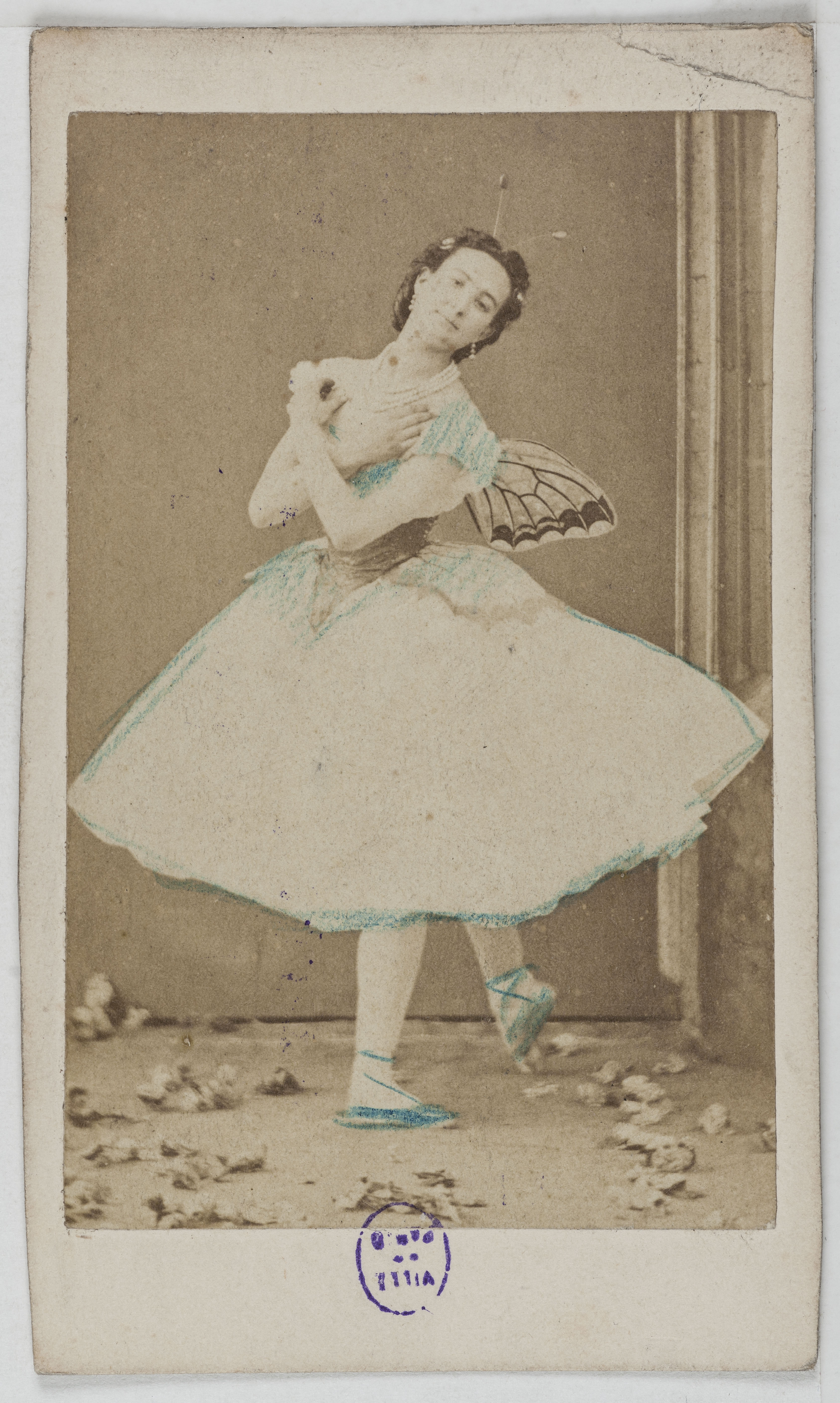 Anonyme, Portrait d'Elise Parent, danseuse à l'Opéra entre 1860 et 1873.