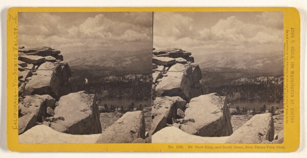 John P. Soule, Mt. Starr King, and South Dome, from Buena Vista Peak.