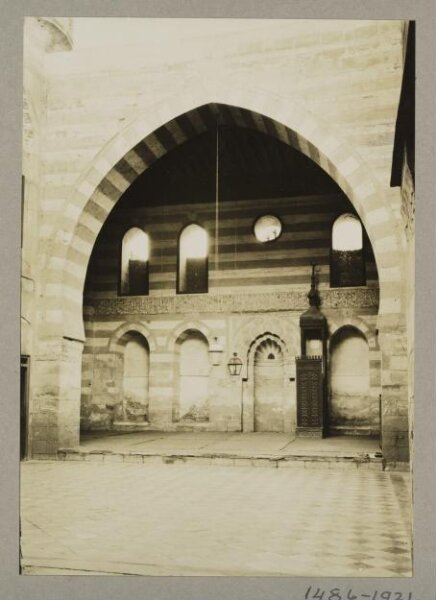 K.A.C. Creswell, Southeast iwan in the mosque of Mamluk Sultan al-Ashraf Qaytbay on Rawda island, Cairo