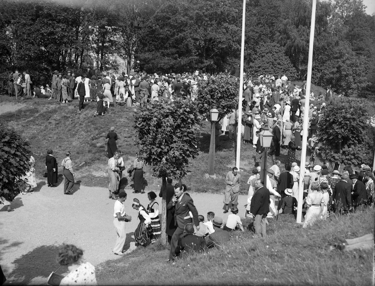 Paul Sandberg, Esperantokongressens deltagare utanför Odinsborg