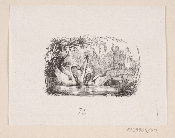 H.P. Hansen, Illustration til "Den grimme Ælling" i H.C. Andersen, "Eventyr og Historier", Bind 1