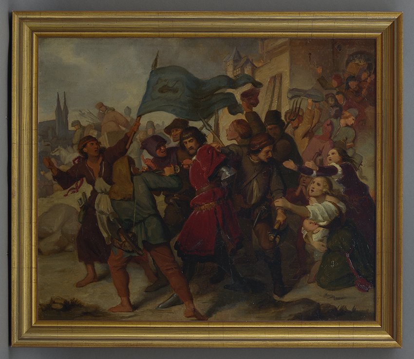 Gustav Metz, Gefangennahme des Grafen Helfenstein, 1842 - 1844