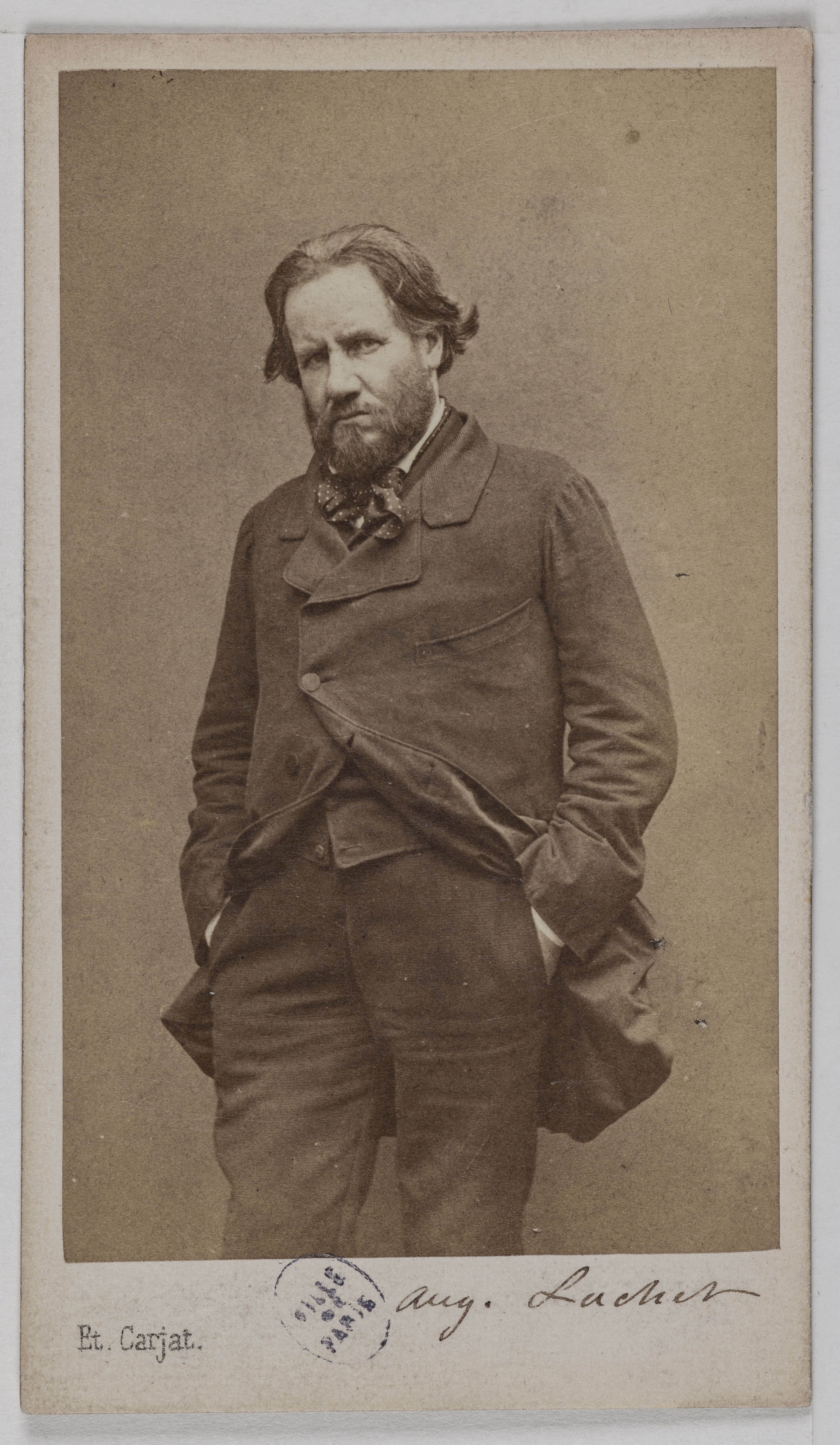 Etienne Carjat, Portrait d'Auguste Luchet, romancier et dramaturge.