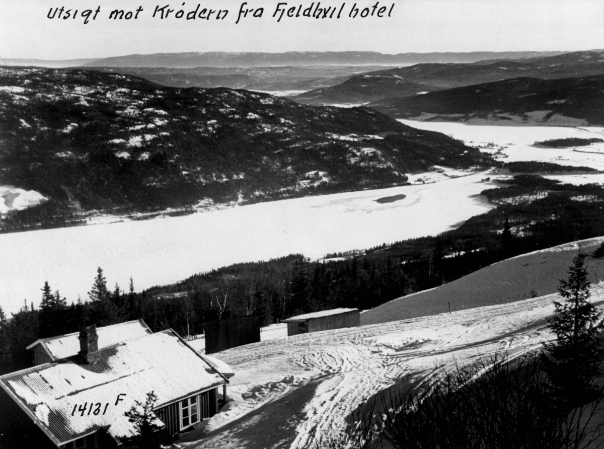 Anders Beer Wilse, Vinter, sno, Krøderen, Noresund.