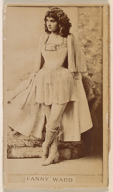 Kinney Brothers Tobacco Company, Fanny Ward, from the Actresses series (N245) issued by Kinney Brothers to promote Sweet Caporal Cigarettes