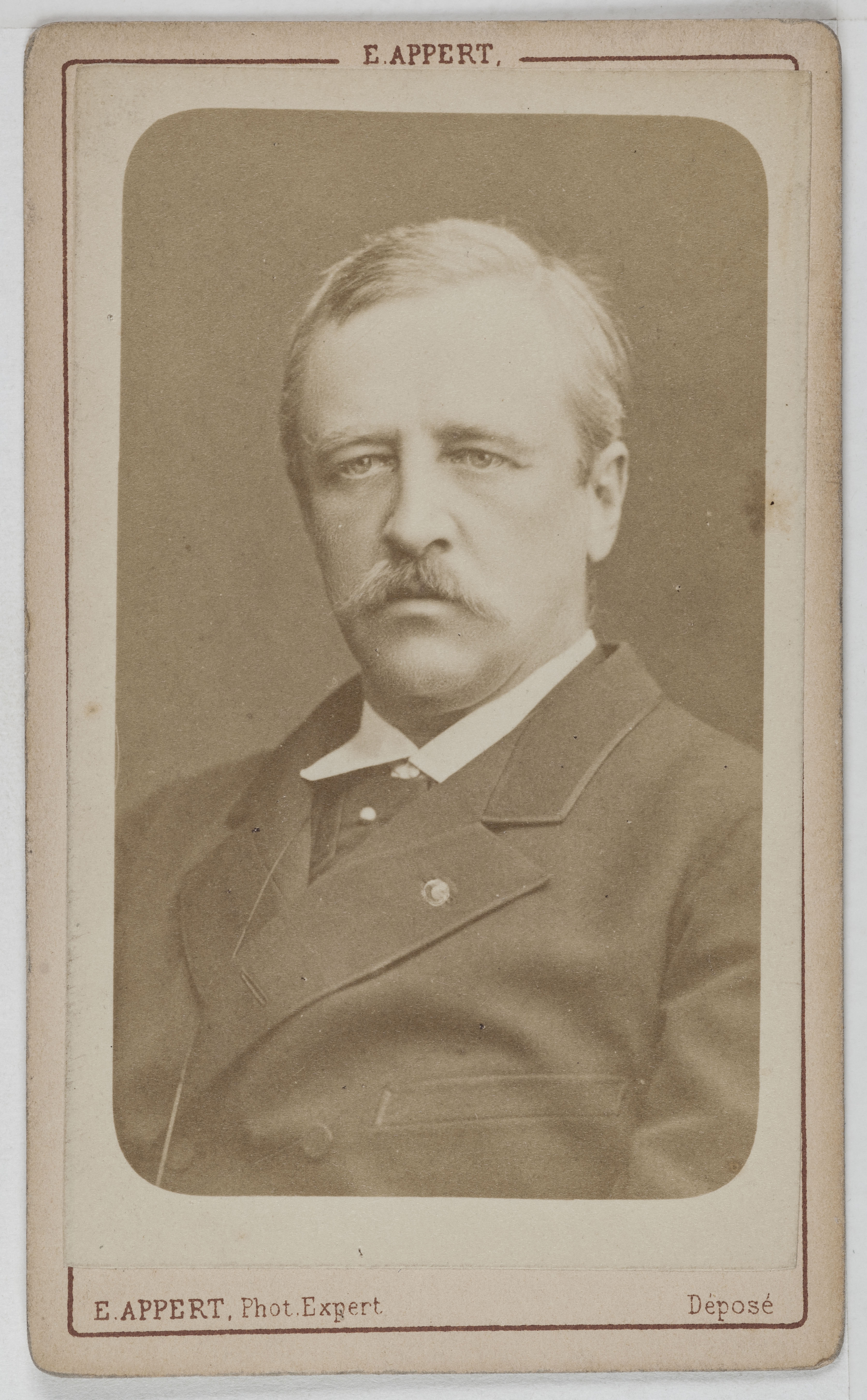 Ernest Charles Appert, Portrait de Nils-Adolf-Eric Nordenskjoeld (1832-1901), explorateur et naturaliste.