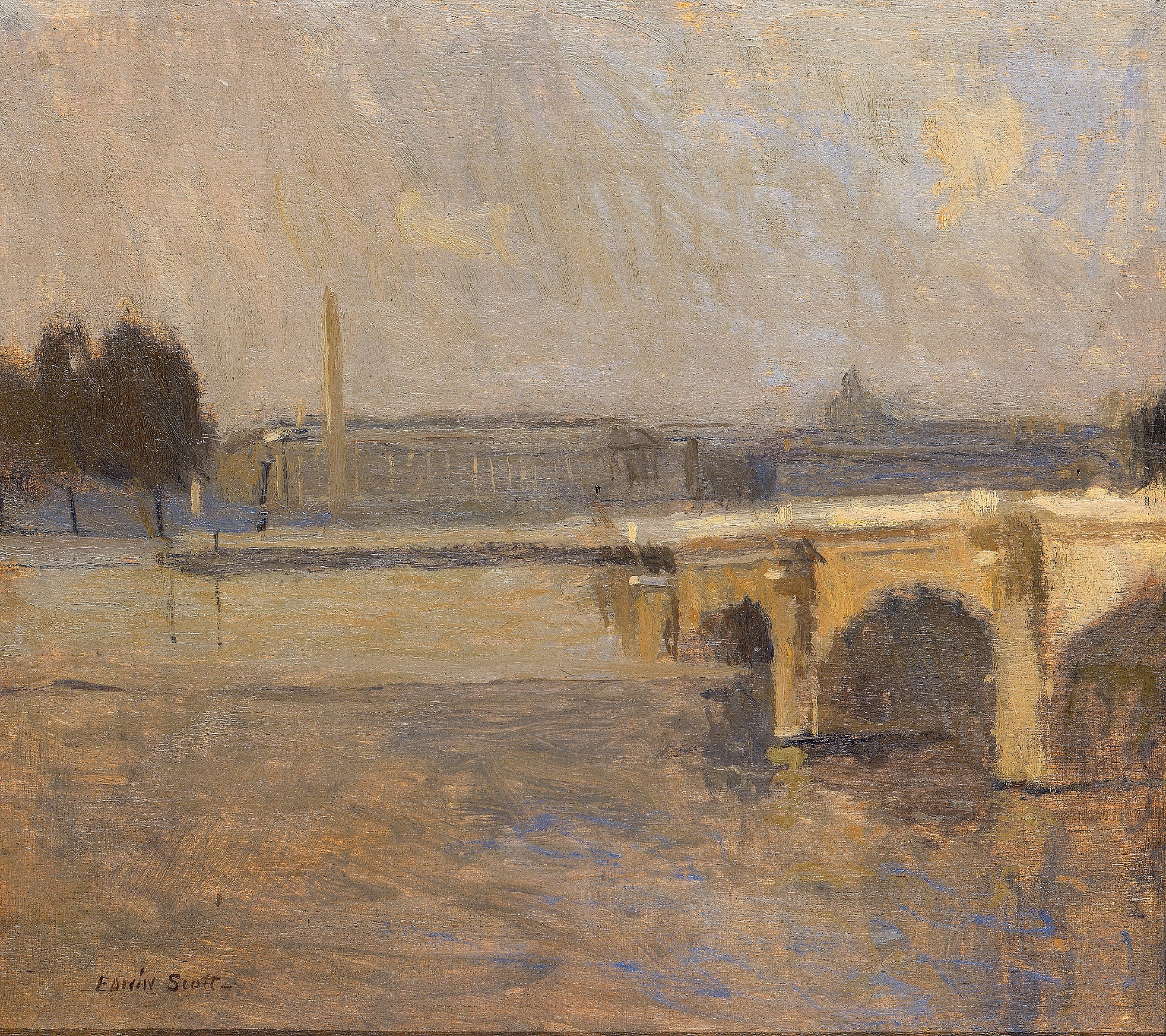 Frank Edwin Scott, Seine at Paris, Pont de la Concorde