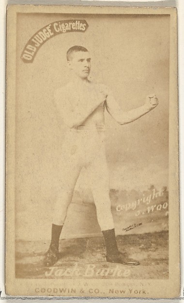 Goodwin & Company, Jack Burke, from the Celebrities and Prizefighters series (N174) for Old Judge Cigarettes