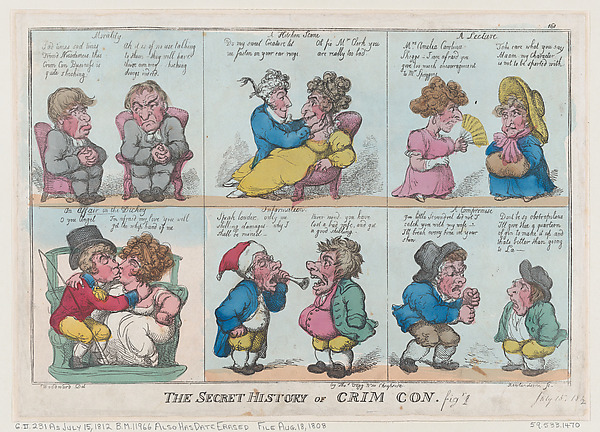 Thomas Rowlandson, The Secret History of Crim Con, Fig 1