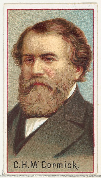 Allen & Ginter, Cyrus Hall McCormick, printer's sample for the World's Inventors souvenir album (A25) for Allen & Ginter Cigarettes
