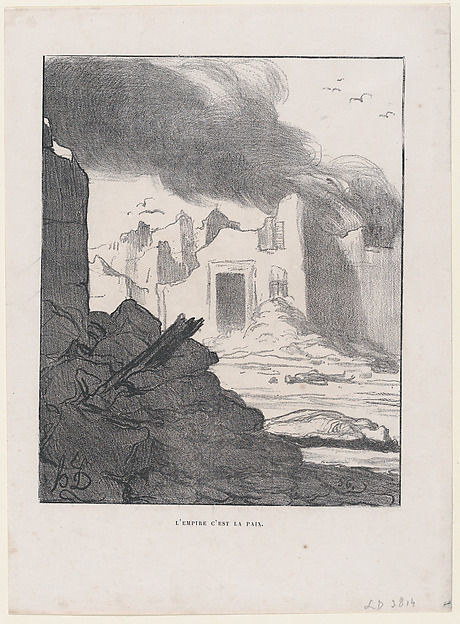 Honoré Daumier, The Empire means Peace, from 'News of the day,' published in "L'Album du Siège"