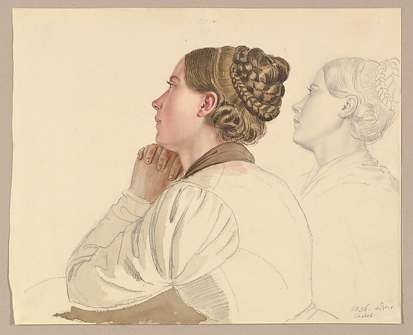 Ludwig Emil Grimm, Studies of a Woman Praying