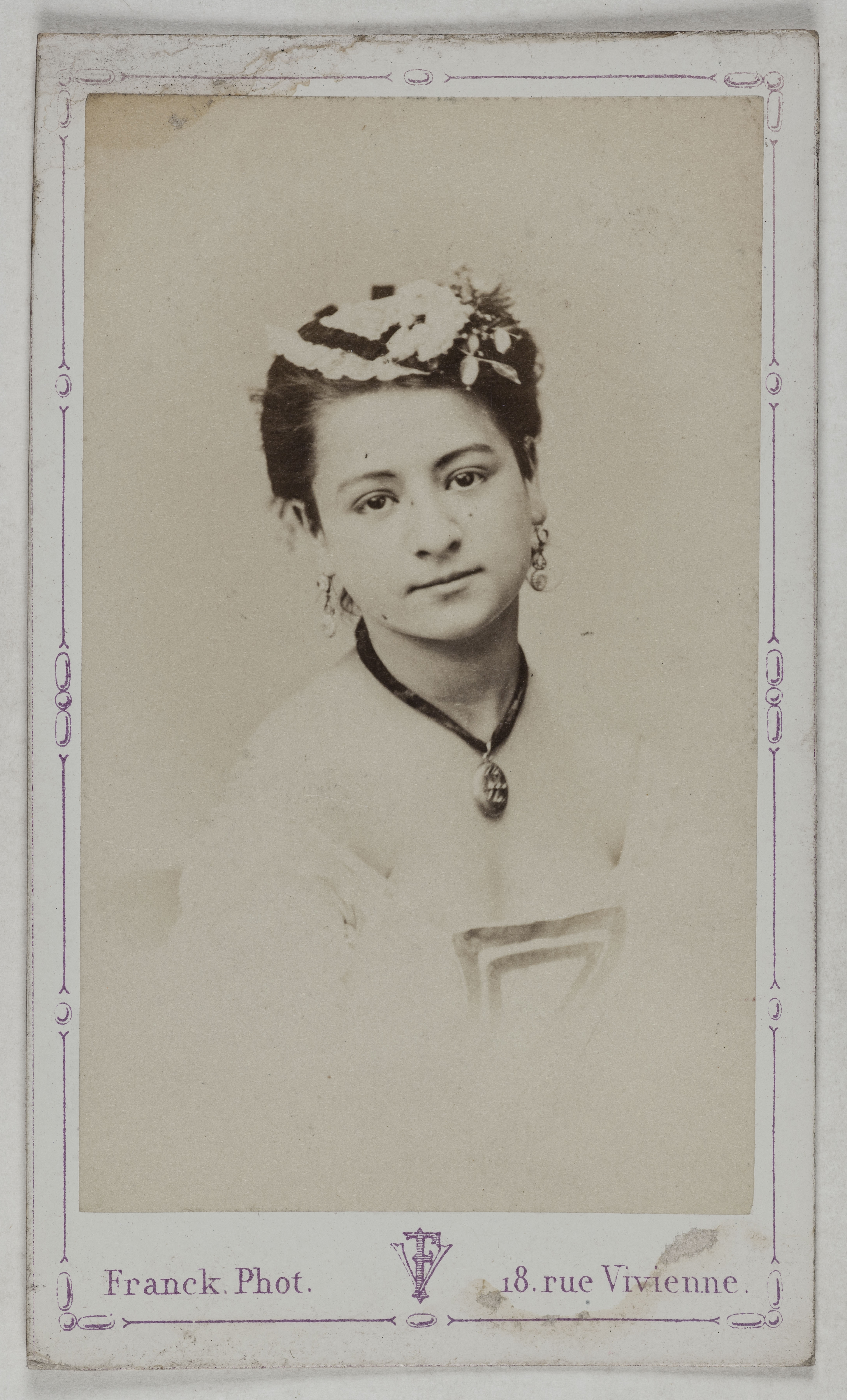 Franck, Portrait de Désirée, (danseuse ?)