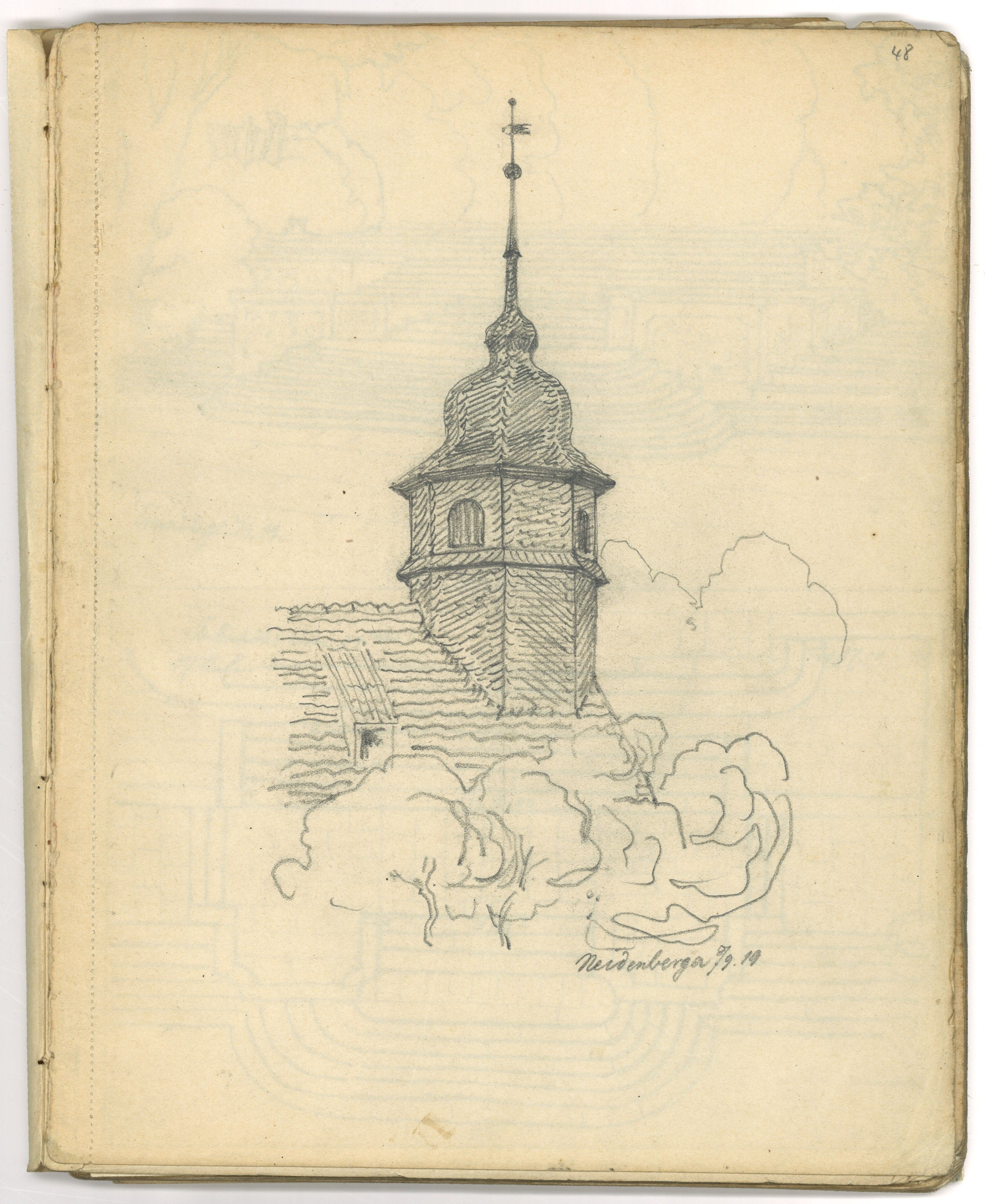 Otto Stiehl, Neidenberga (Thüringen): Dorfkirche, Dachreiter