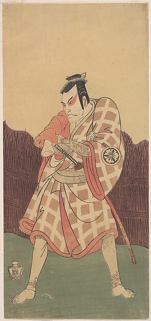 Katsukawa Shunshō　勝川春章, The Third Matsumoto Koshiro in the Role of Matsuomaru in "Sugawara"