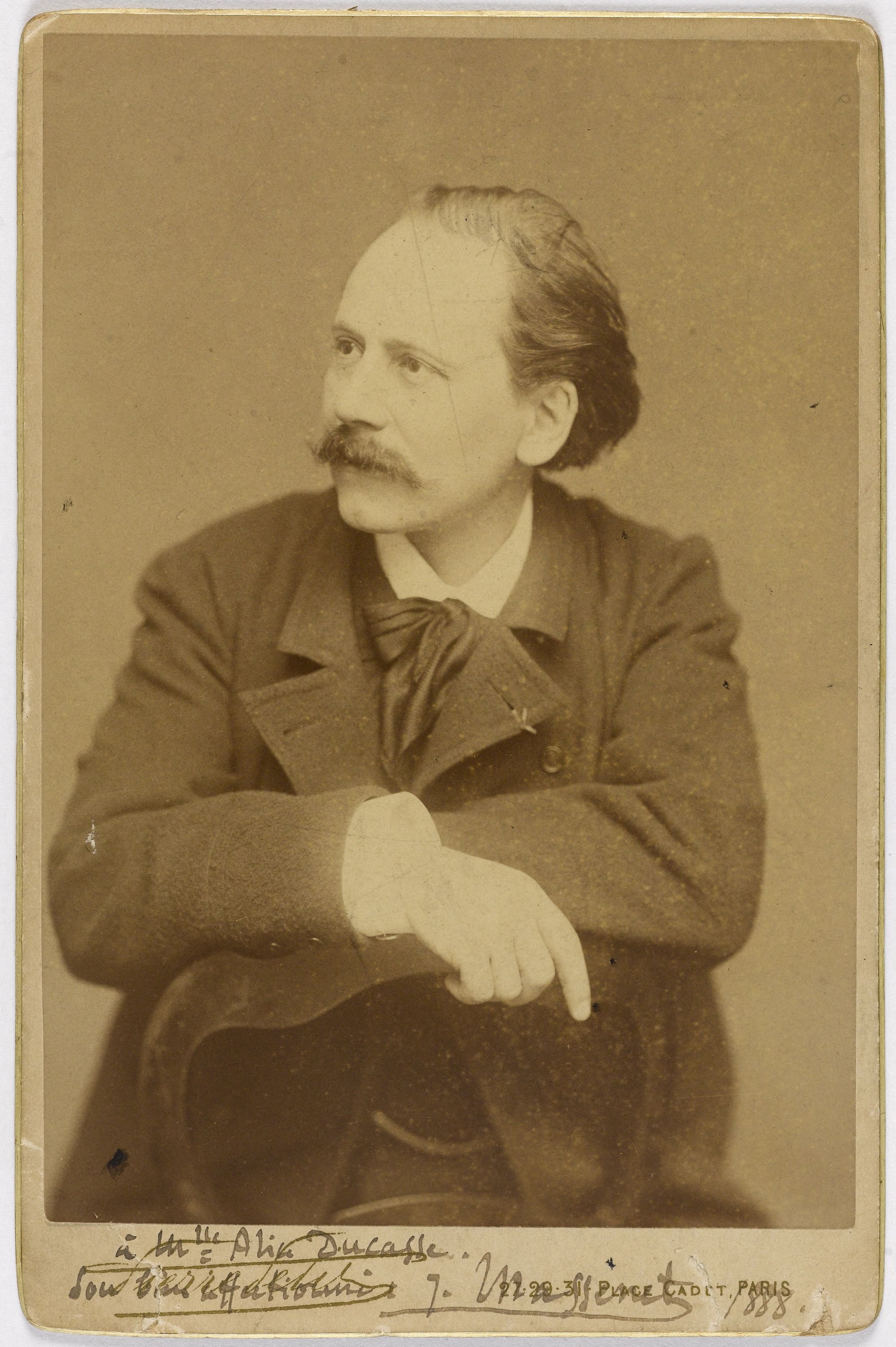 Pierre Petit, Portrait de Massenet (Jules Emile Frédéric), (1842-1912), compositeur