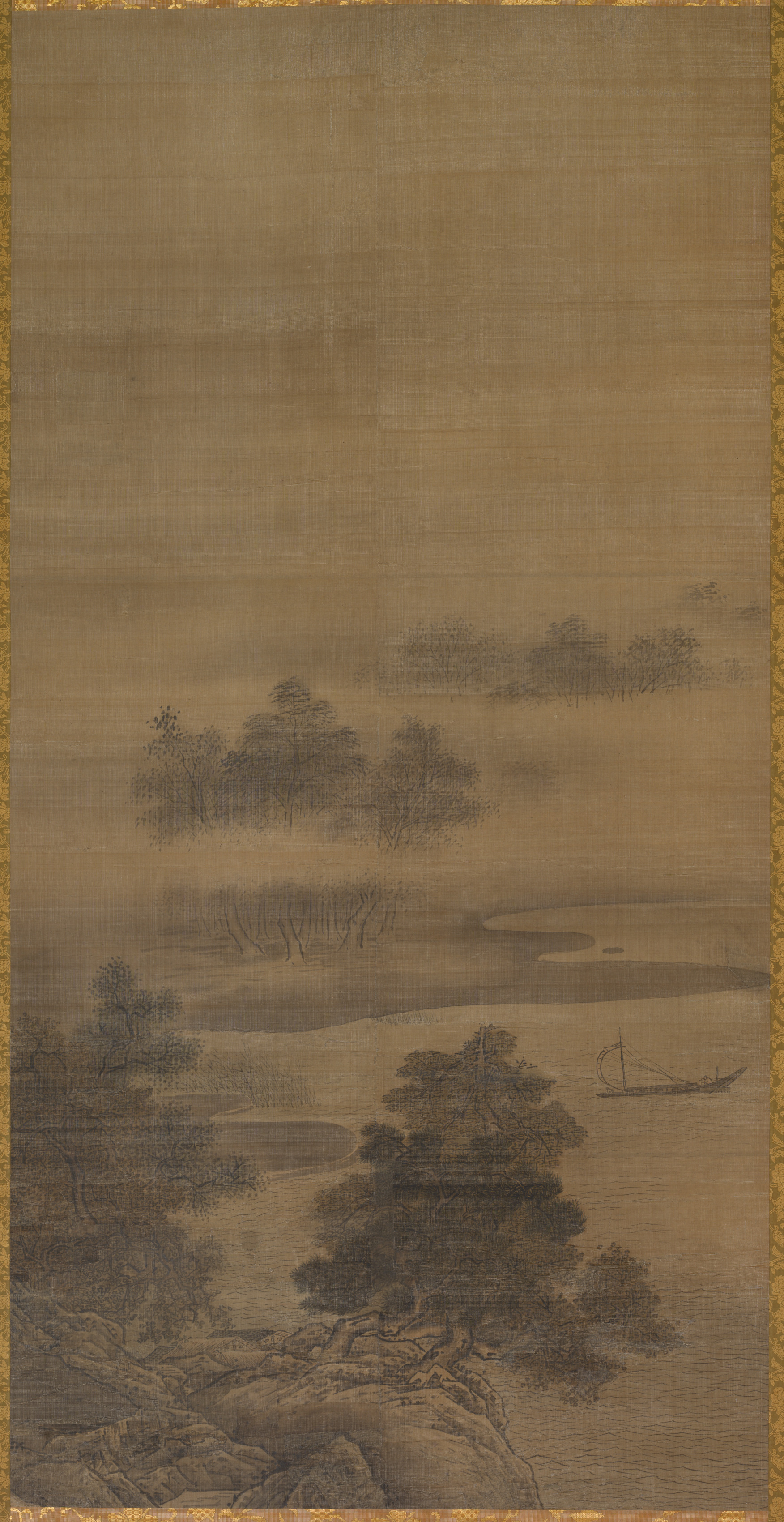 Sesshū Tōyō, Returning Sails off a Distant Shore, from Eight Views of Xiao-Xiang