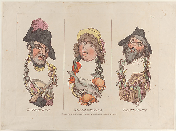 Thomas Rowlandson, Battleorum, Billingsgatina, Trafficorum