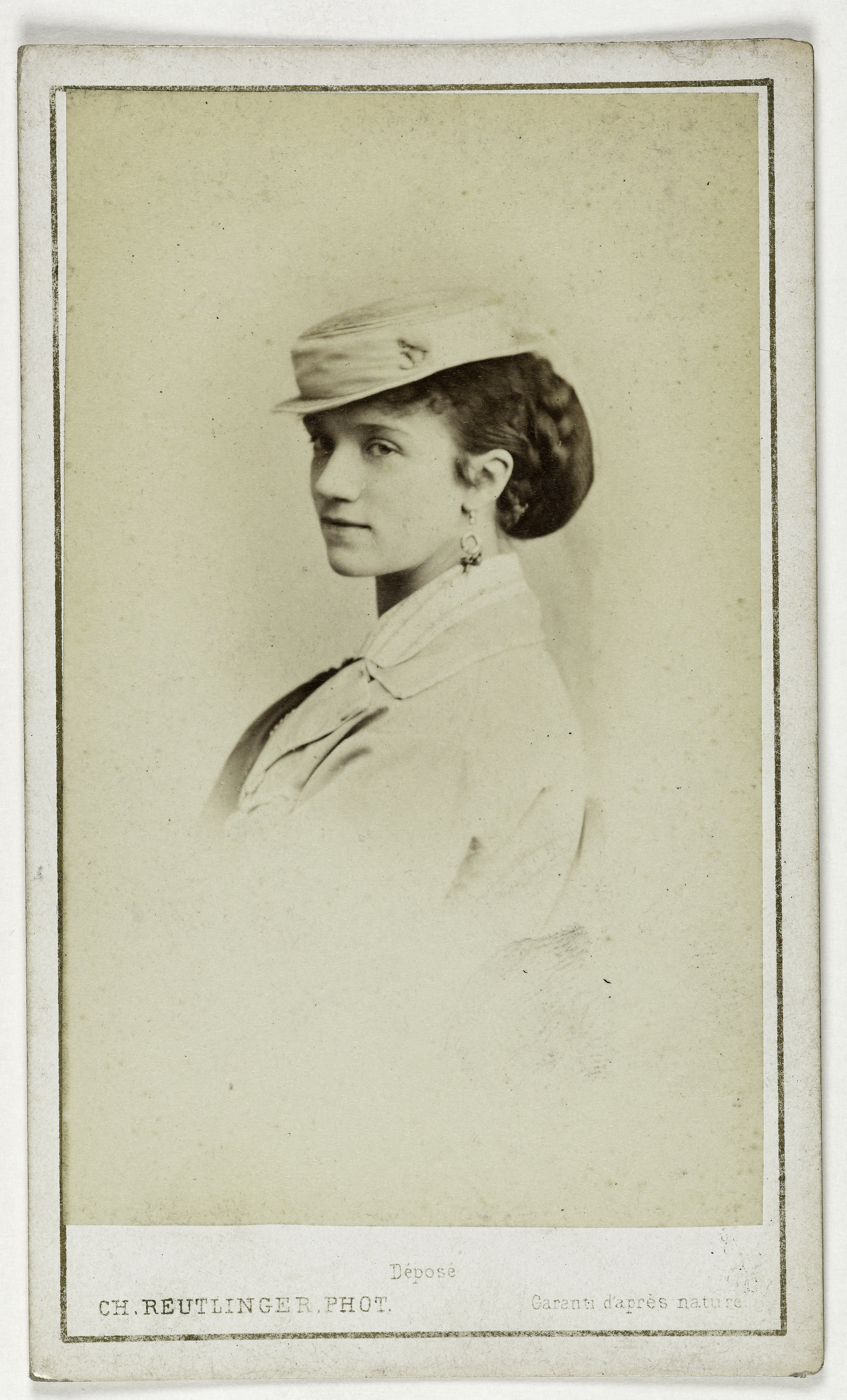 Charles Reutlinger, Portrait de Miss Harris, actrice au Théâtre de la Porte Saint Martin.