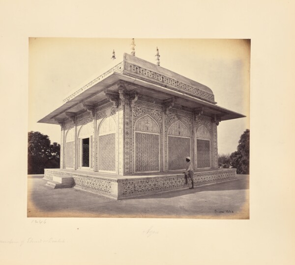 Samuel Bourne, Agra; The Mausoleum of Prince Etmad-Dowlah, the Marble Cupola