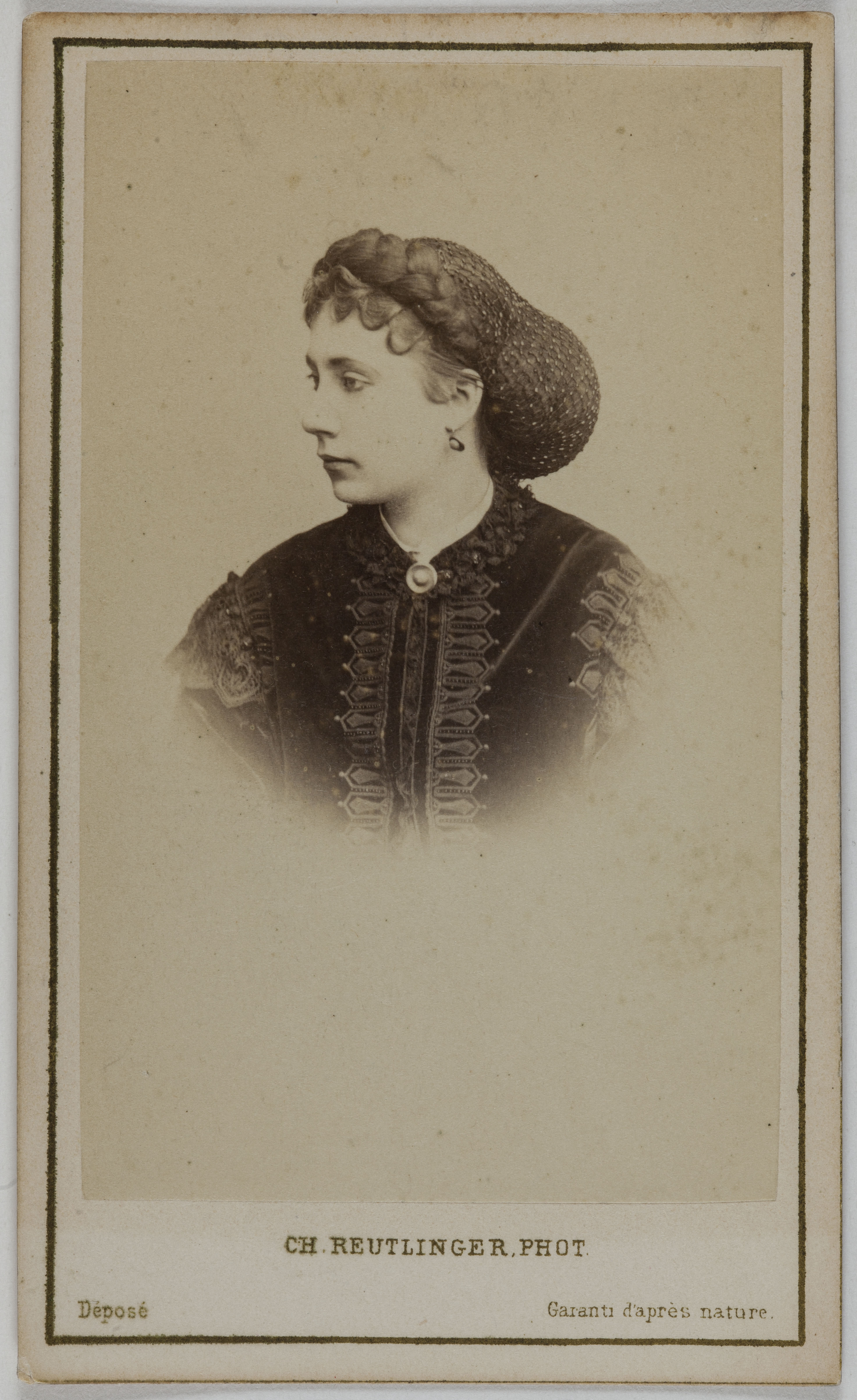Charles Reutlinger, Portrait d'Adèle Henriette Balthazar (actrice)