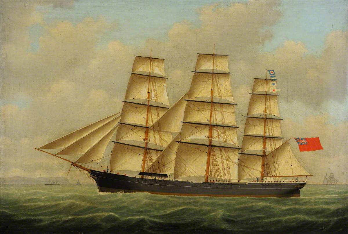 William Howard Yorke, The ship 'Magna Charta' in full sail