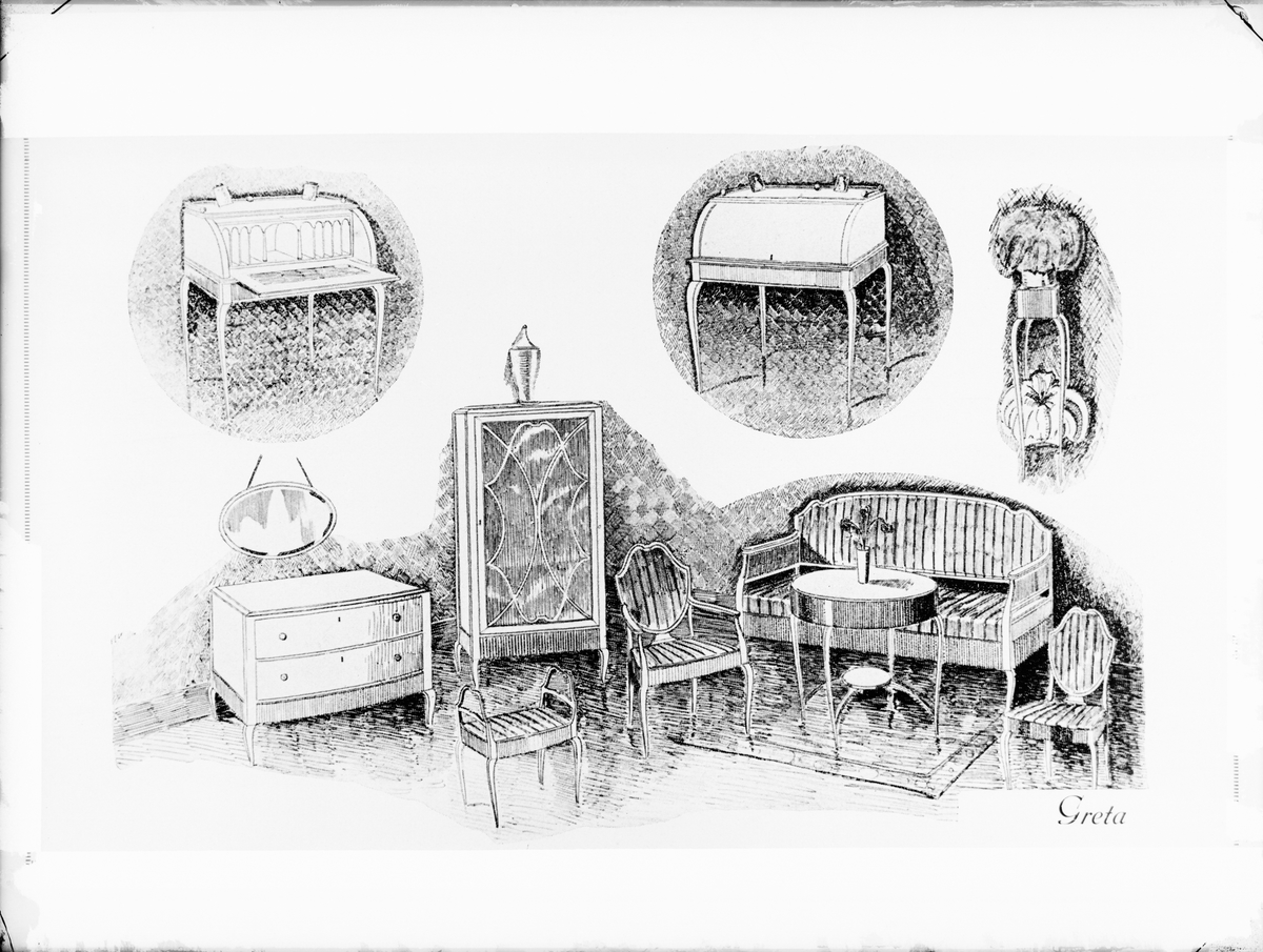 Skötsner-Edhlund, Reprofotografi - möbelkatalog, Uppland