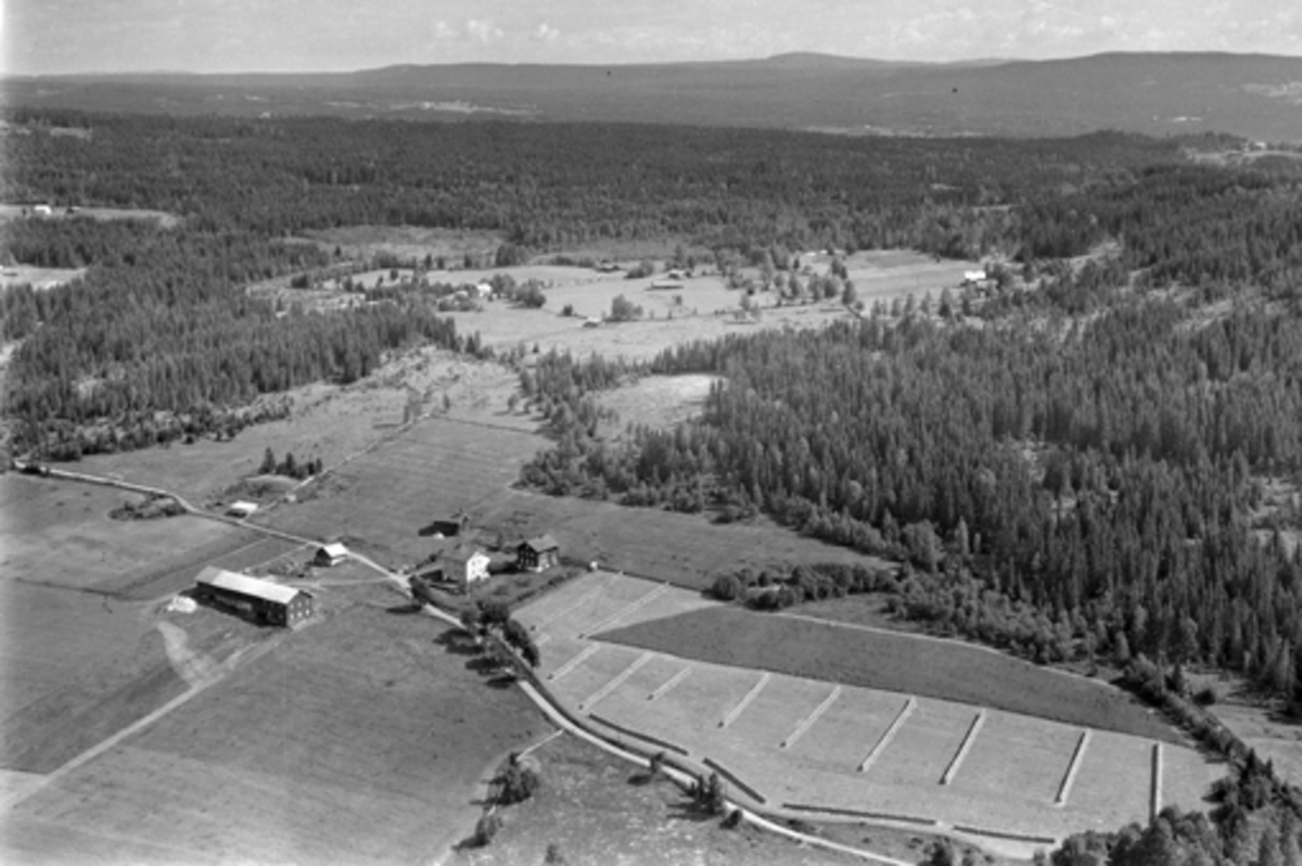 Anno Domkirkeodden, Flyfoto av Lier gard, Veldre, Ringsaker.