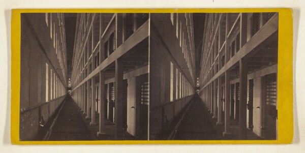 Edward and Henry T. Anthony & Co., Interior view of the Main Hall of Prison, east side, which is 6 stories high, and contains 600 cells. [Sing Sing Prison]