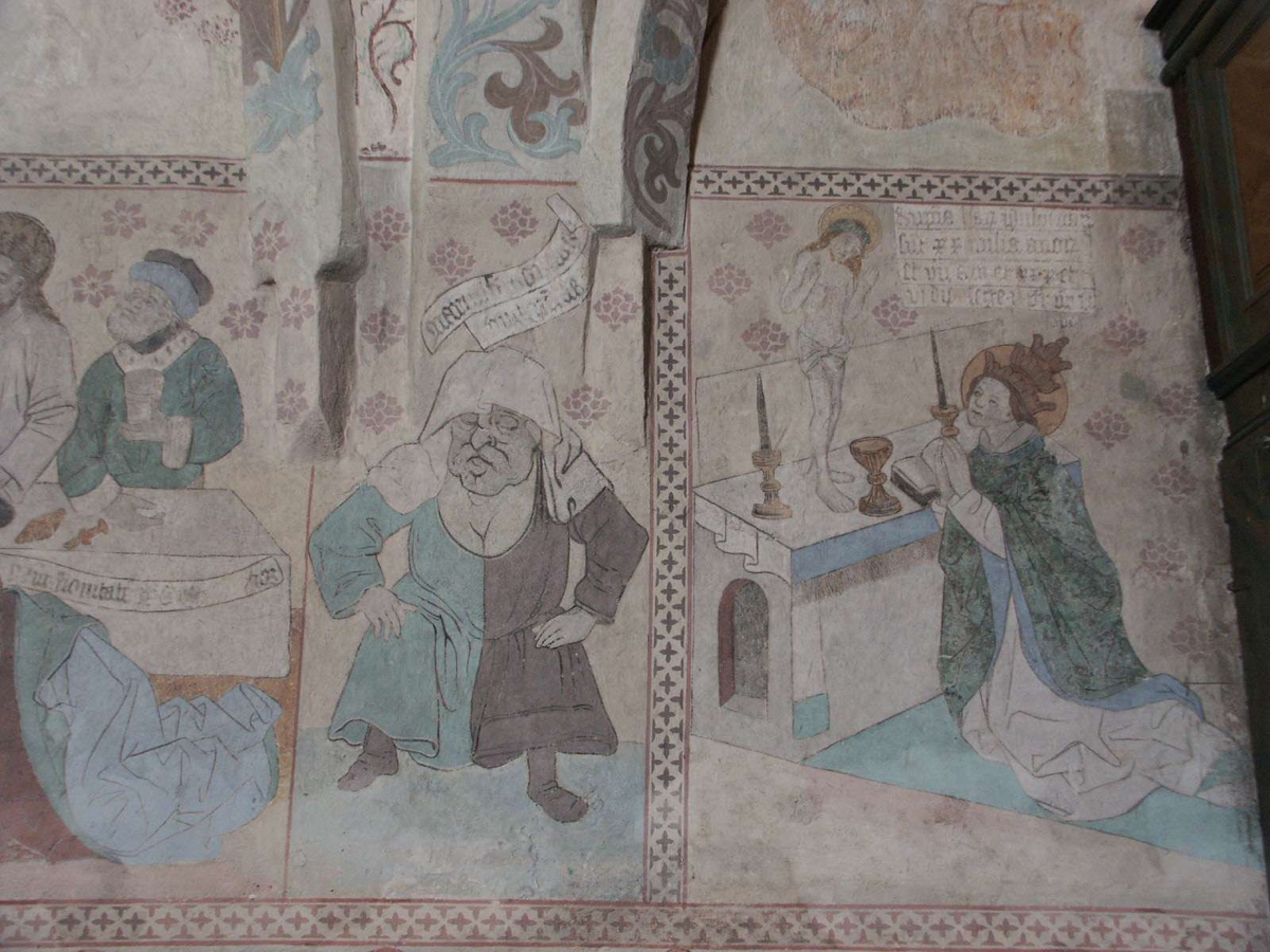 Johan Dellbeck, Lime painting in Husby-Sjutolfts Church, Uppland 2004