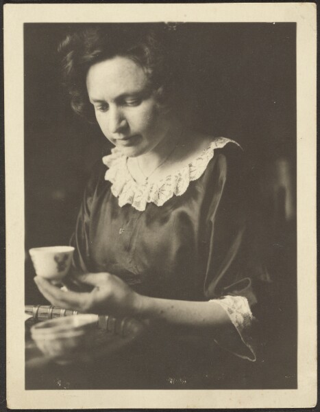 Louis Fleckenstein, [Woman with Tea Cup]