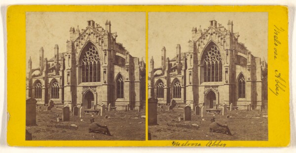 George Washington Wilson, Melrose Abbey from the South.